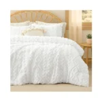 Amélie Home Tufted Boho Comforter Set Queen Size, 3 Pieces