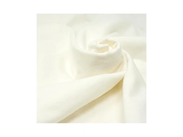 Rtc Fabrics 42"/43" 100% Cotton Flannel Solid White Color Crafting