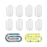 10 Pack Sublimation Blanks Acrylic Paper Clips, Sublimation Bookmark Blanks,4"
