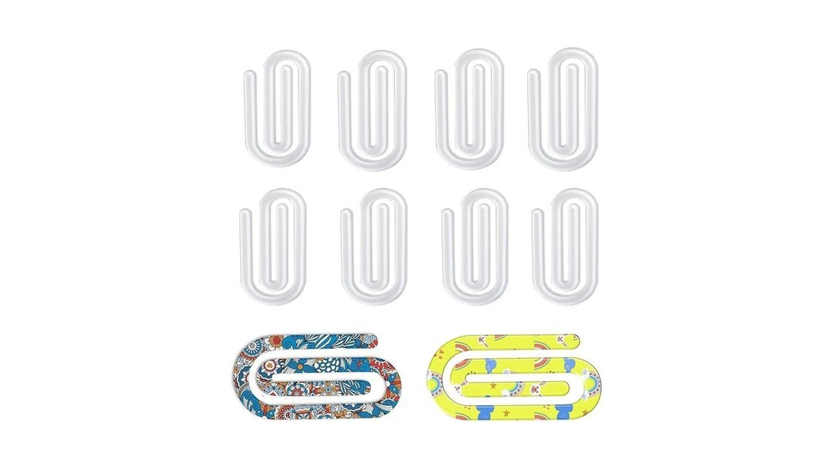 10 Pack Sublimation Blanks Acrylic Paper Clips, Sublimation Bookmark Blanks,4"