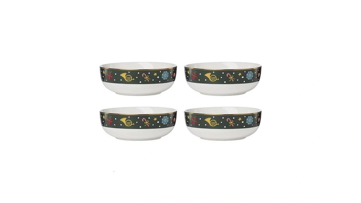 Lenox 898403 Nutcracker Ballet All Purpose Bowls, Service For 4,