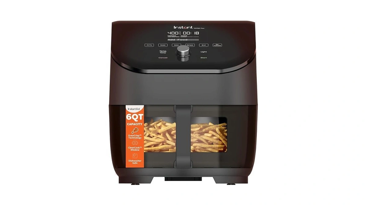 Instant Pot Vortex Plus 6qt Clearcook Air Fryer, Clear Windows,