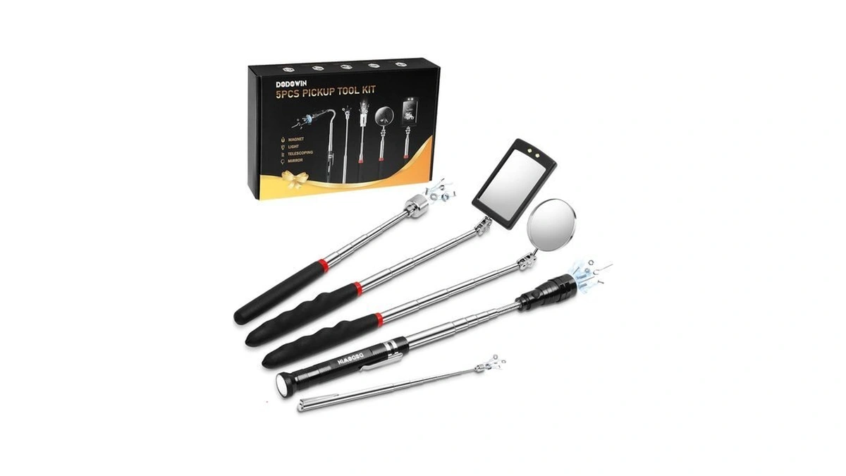 Dodowin Extendable Magnet Pickup Tool Set 5pcs, Birthday Gifts For