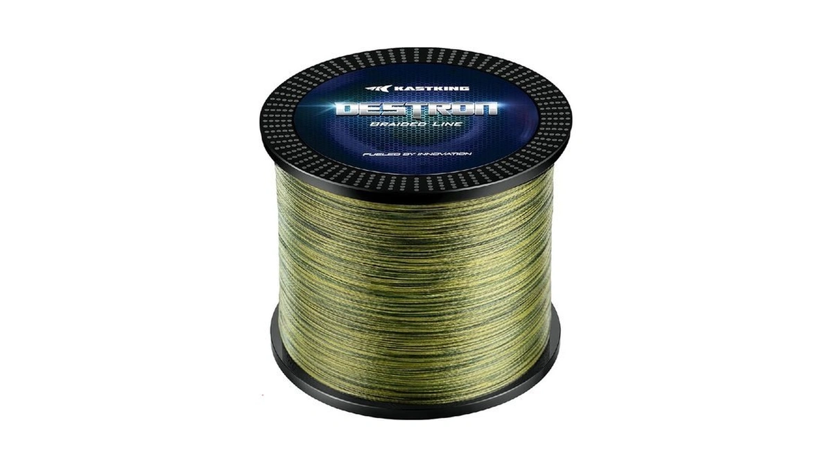 Kastking Destron Braided Fishing Line, Green Algae, 4 Stands, 8lb,