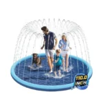 Non-slip Splash Pad For Kids And Dog, 110" Extra Large