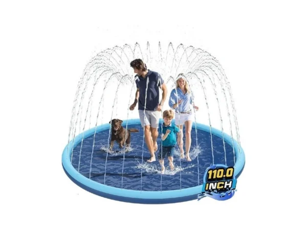 Non-slip Splash Pad For Kids And Dog, 110" Extra Large