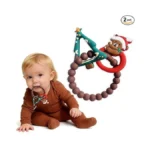 Christmas Baby Silicone Teether Christmas Tree And Bear Teething Ring