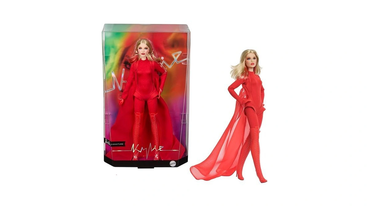 Barbie Signature Doll, Kylie Minogue Posable Collectible In “padam Padam”