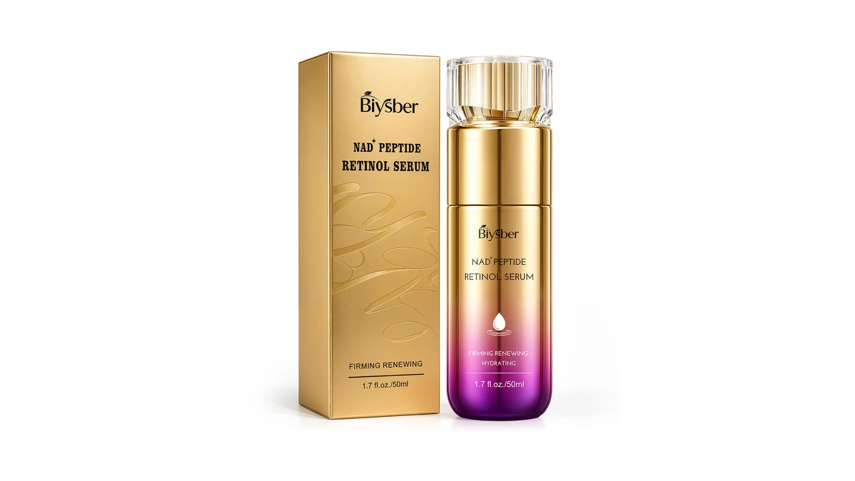 Retinol Peptides Serum For Face: Anti Aging Collagen Nad+ Hydration