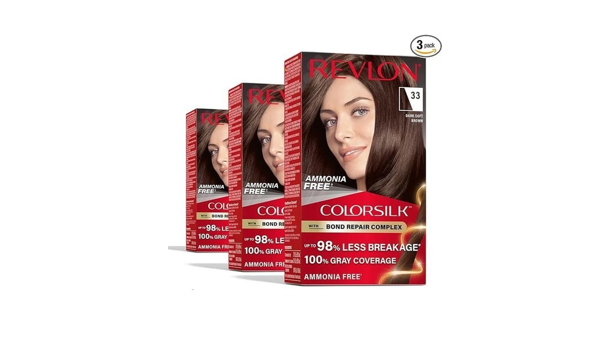 Revlon Colorsilk With Bond Repair Complex, Brown Permanent Hair Color,