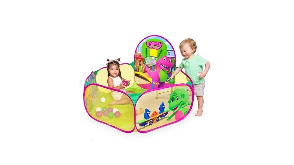 Barney Pop Up Playground, Ball Pit With 25 Play Balls