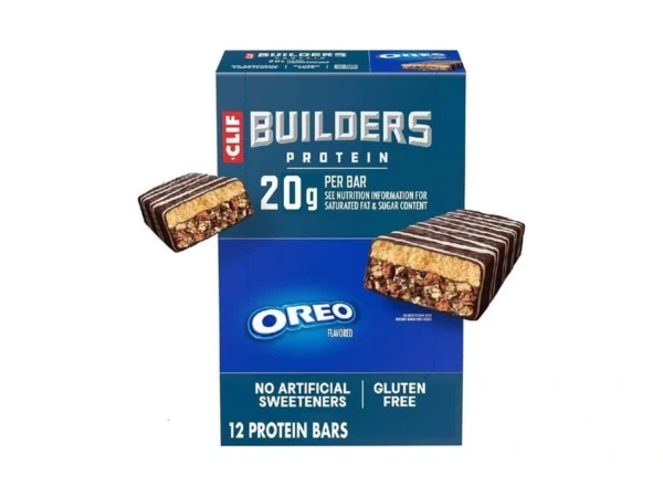 Clif Builders Protein Bars - Oreo-flavored - 20g Plant Based