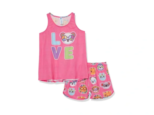 The Children's Place,sleeveless Tank Top And Shorts 2 Piece Pajama