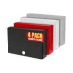 1intheoffice 3x5 Index Card Holder, 100 Card Capacity, 4 Pack,