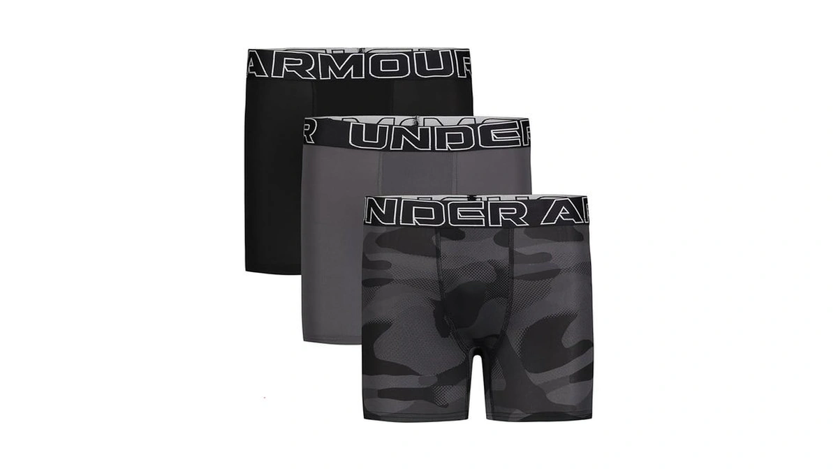 Under Armour Boys Performance Tech Boxer Briefs - Prints 3-pack