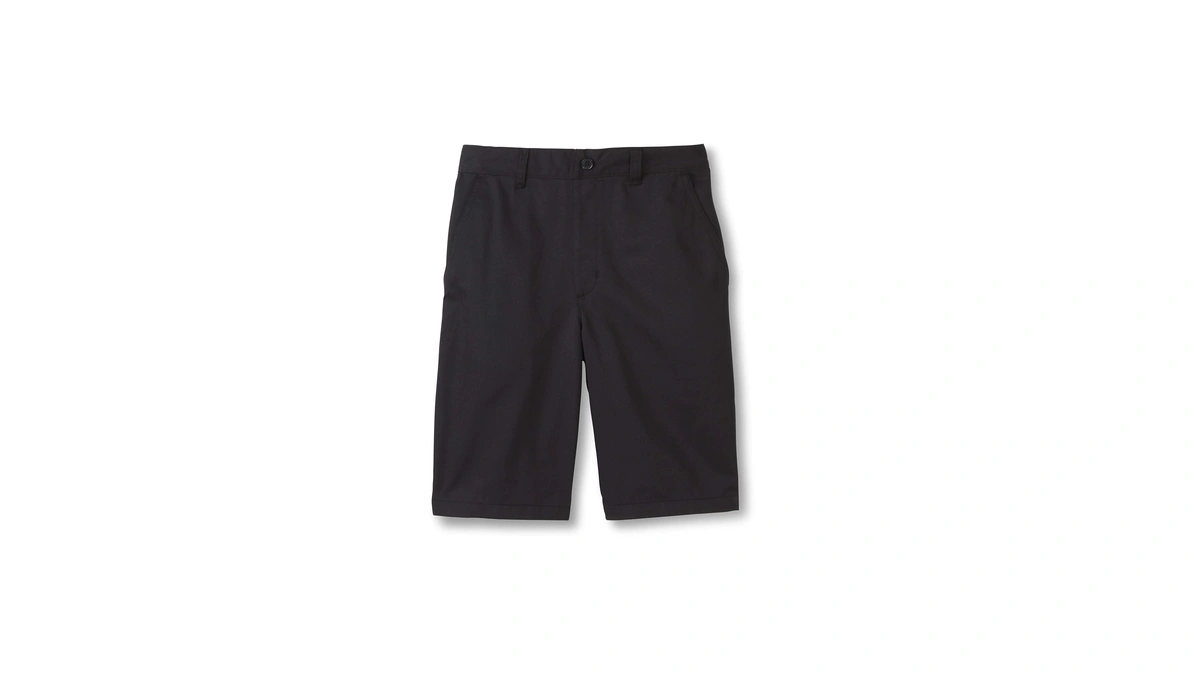 French Toast Boys' Pull-on Twill Chino Shorts, Black, 20