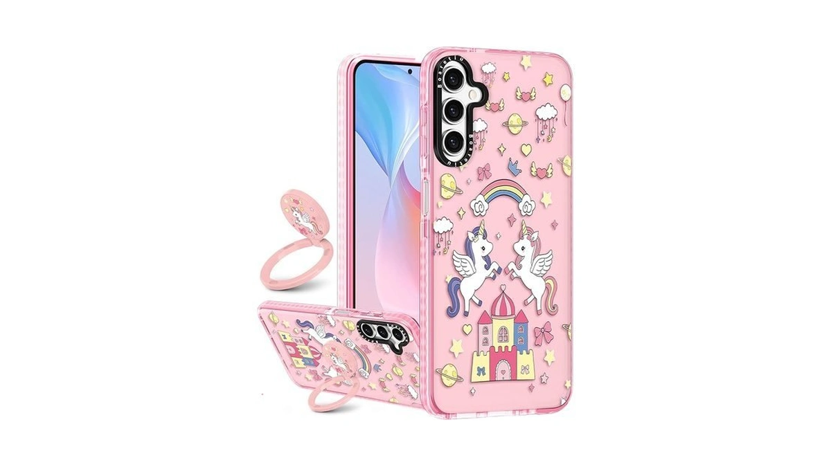 Boaretiu Cute Kawaii For Samsung Galaxy S25 Case With Stand