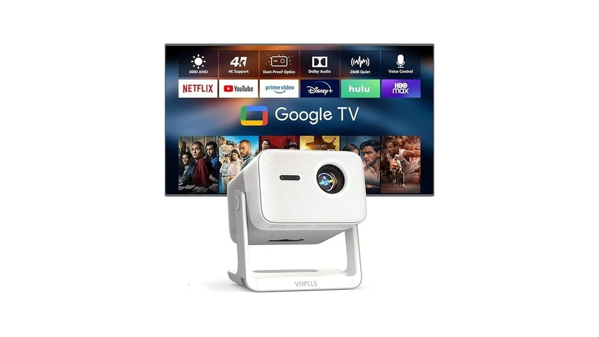 【3000 Ansi Official Licensed Google Tv】smart 4k Projector With Wifi
