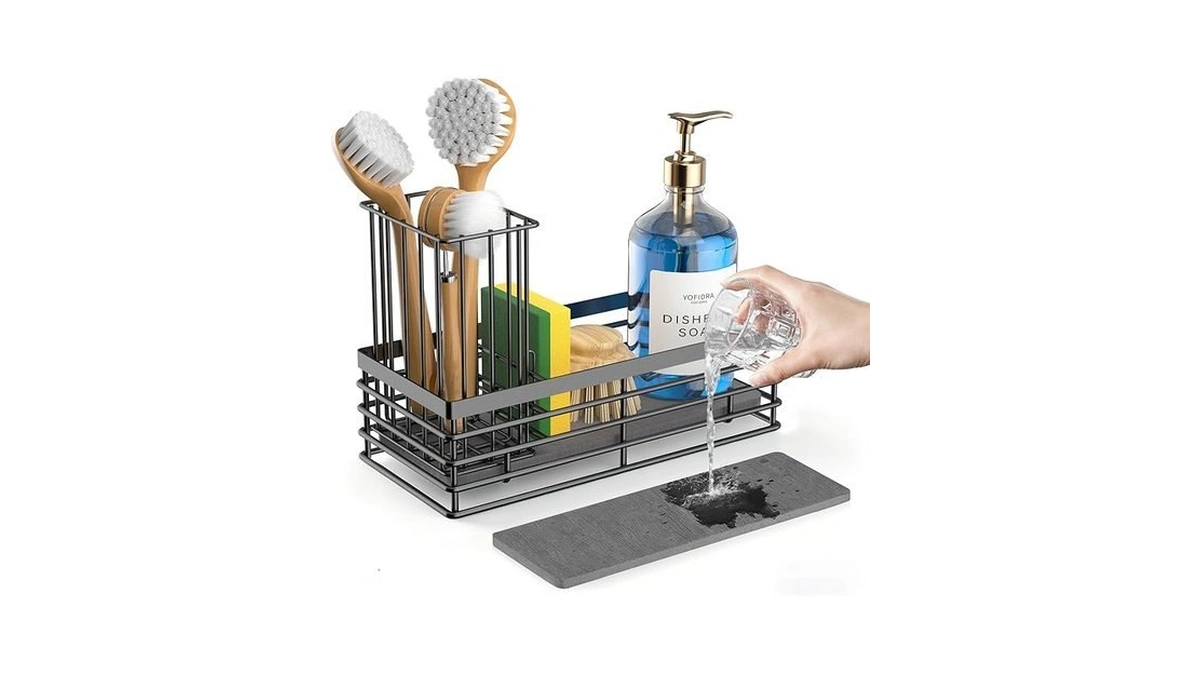 Yofidra Sponge Holder For Kitchen Sink, Sink Caddy Organizer With