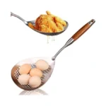Skimmer Slotted Spoon -17in 304 Stainless Steel Pasta Spider Strainer