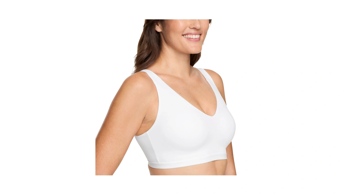Warner's Womens Cloud 9 Wire-free Contour T Shirt Bra, White,