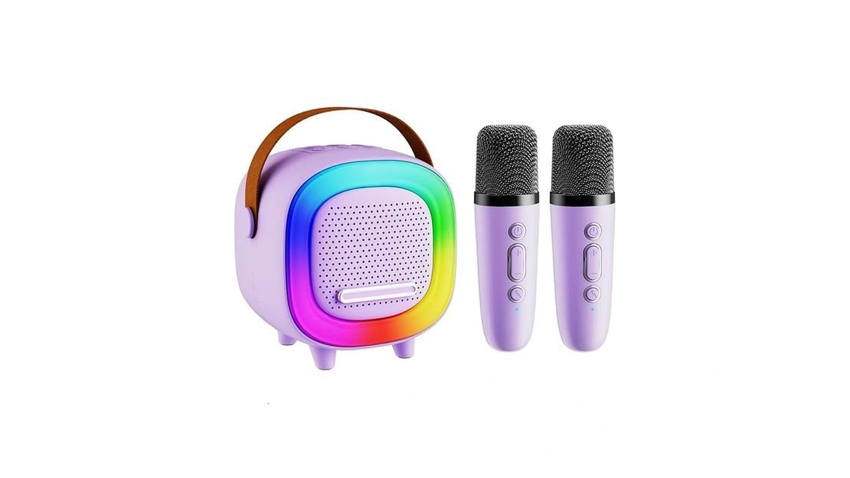 Mini Karaoke Machine Speaker For Kids Adults, Portable Bluetooth With