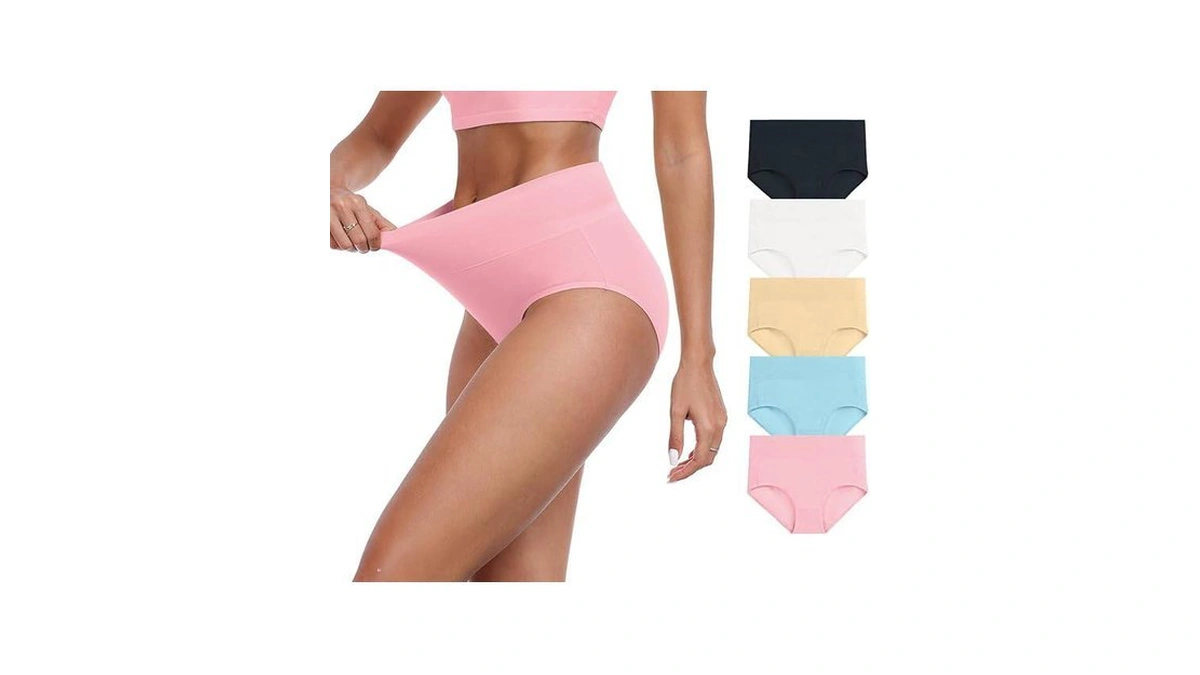 Iwollence Womens Cotton Postpartum Underwear High Waisted Full Coverage Panties