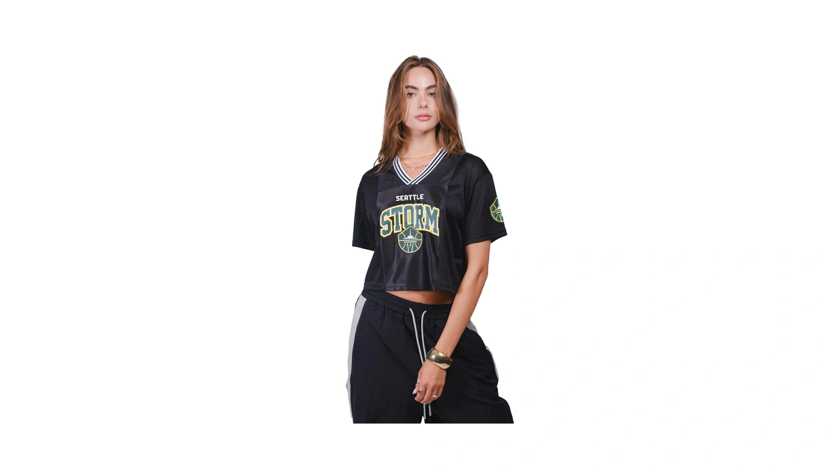 Ultra Game Wnba Official Womens Super Soft Mesh Crop Top