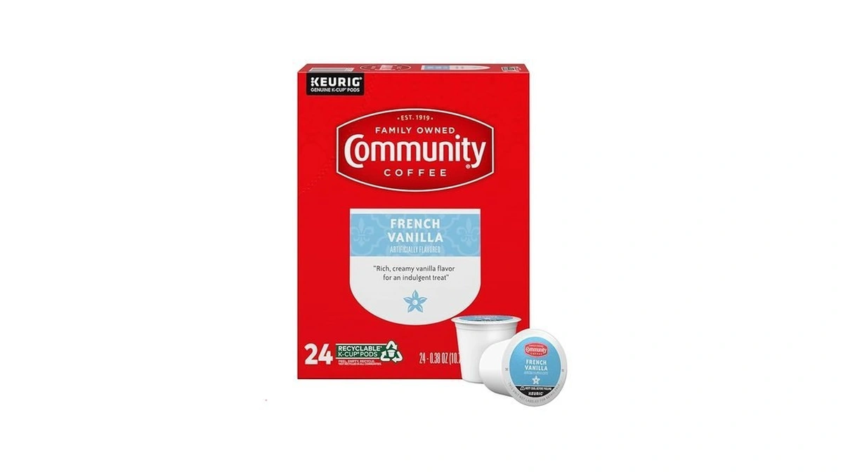 Community Coffee French Vanilla Flavored 24 Count Keurig K-cup Coffee