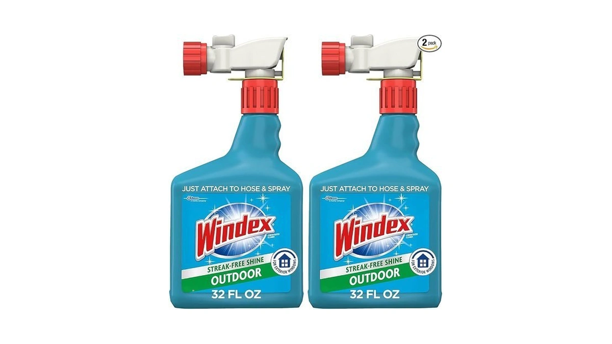 Windex Outdoor Window And Glass Cleaner For Hose Ammonia Free,