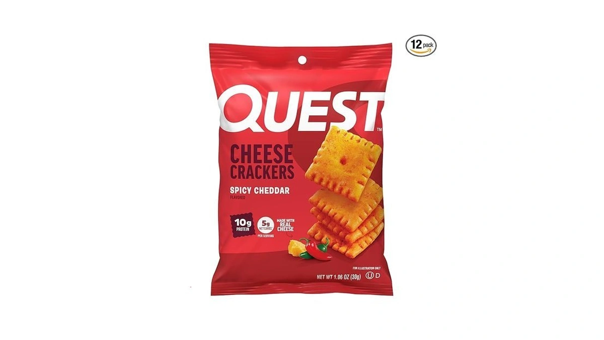 Quest Nutrition Cheese Crackers, Spicy Cheddar Blast, 10g Of Protein,