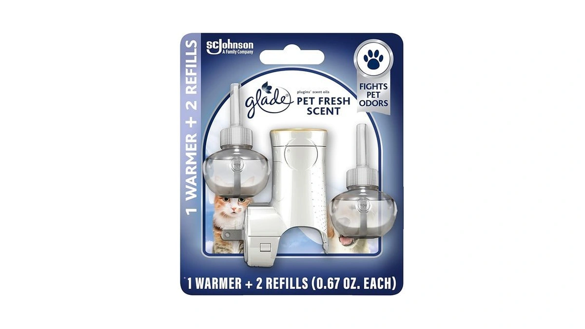 Glade Plugins Refills Air Freshener Starter Kit, Pet Fresh Scent,