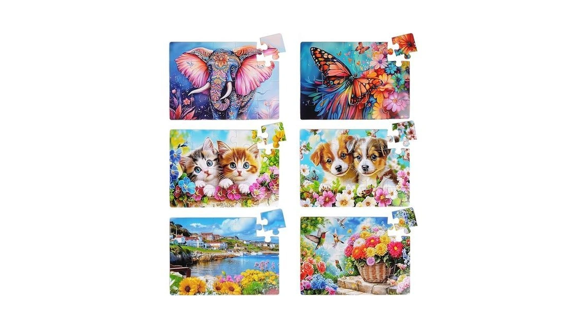 6 Packs 20 Large Piece Puzzles For Seniors With Dementia│alzheimer’s