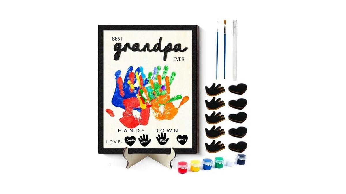 Gtyrero 12'' Best Dad Ever Hands Down Craft Kit Gifts