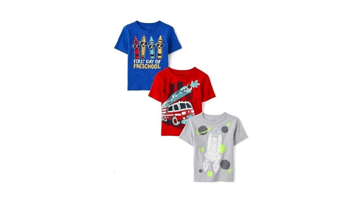 The Children's Place,baby Boys,and Toddler School Days Short Sleeve Graphic