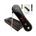 Meat Thermometer Digital,paysean 0.5s Instant Read ±0.5℉ With Auto-rotating Backlit