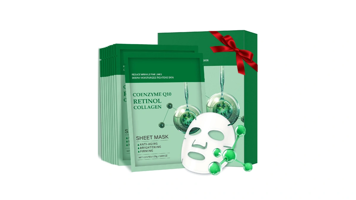 Pack Of 10 Collagen Face Mask, Face Masks Skincare With