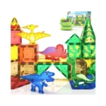 Coodoo Dinosaur Toys Magnetic Tiles - Magnet Building Blocks For