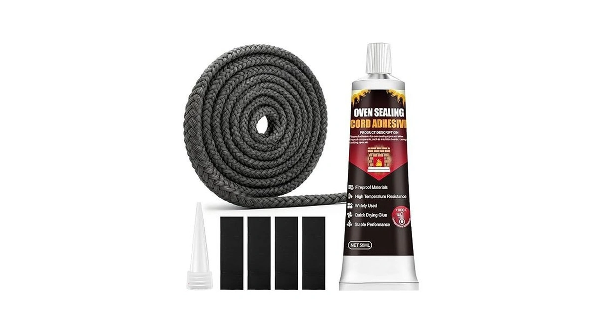 Overzyn Wood Stove Gaskets, High Temp Silicone Sealant, Gasket Rope