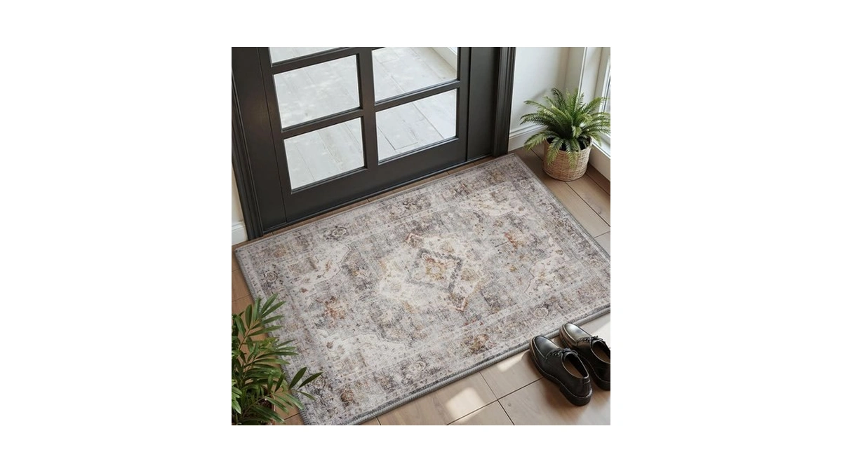 Amoami-2x3 Small Rug-washable Rugs Entryway Mat Indoor-soft Vintage Non Slip
