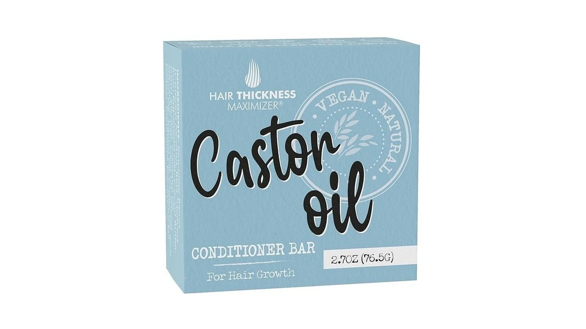 Castor Oil Conditioner Bar For Hair Growth. Eco Friendly, Vegan,