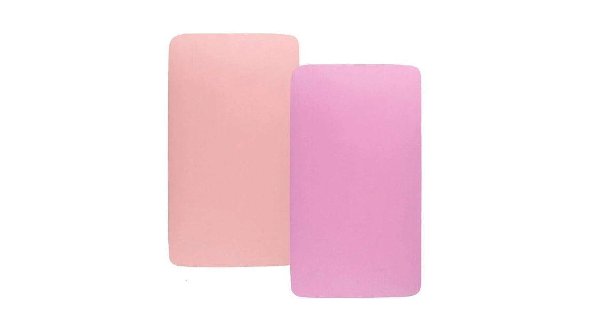 Tontukatu Stretchy Fitted Crib Sheets Set 2 Pack Portable Crib