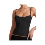 Pinkmstyle Double Lined Camisole Tops For Women Spaghetti Strap Tank