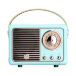 Springflora Retro Bluetooth Speaker, Mini Bluetooth Speaker Wireless, Hands-free Call,400ma