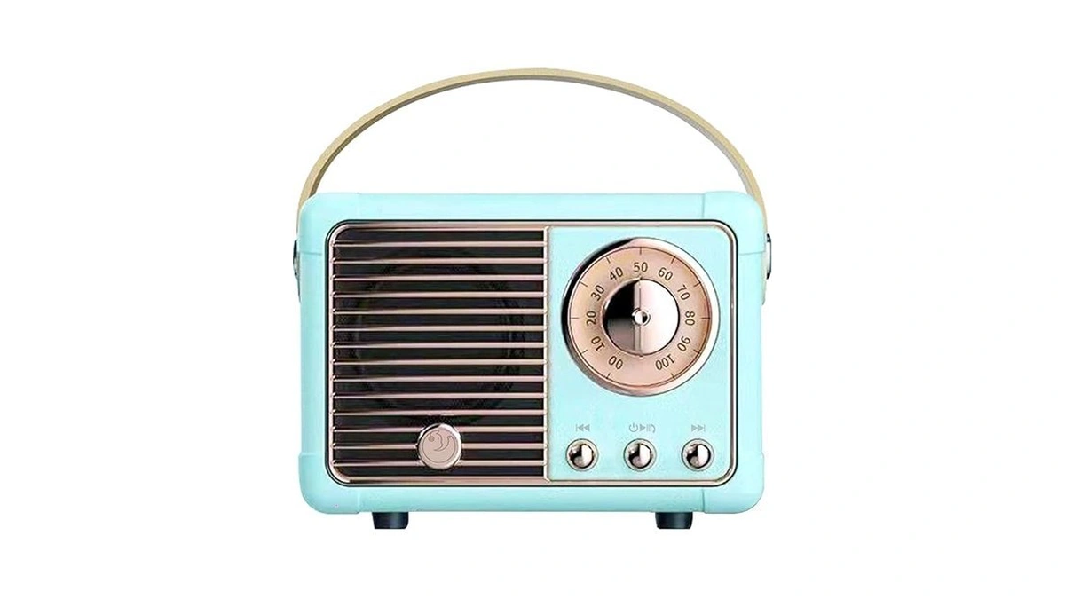 Springflora Retro Bluetooth Speaker, Mini Bluetooth Speaker Wireless, Hands-free Call,400ma