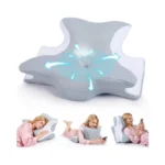Lnzhao Reading Pillow For Bed, Ergonomic Memory Foam Wedge Pillow