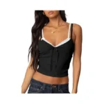 Lace Camisole Tops For Women Spaghetti Strap Cami Shirt Crop