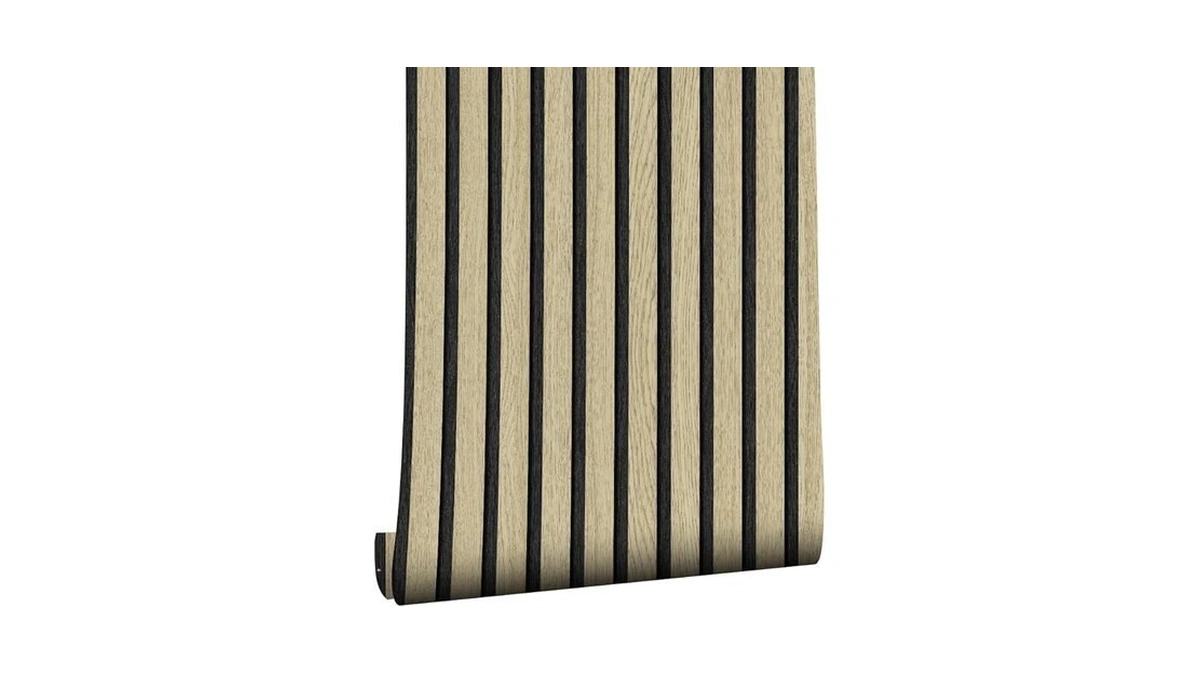 Myforhd Wallpaper Peel And Stick Wood Grating Stripe Self-adhesive Wallpaper