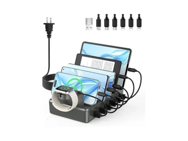Creative Design 50w Fast Charging Station, 6 Port Apple Charging