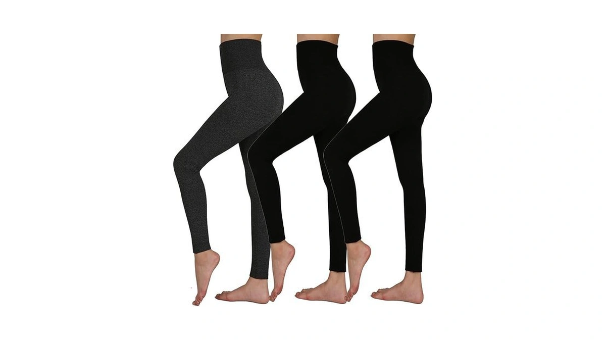 Triunion 3 Pack Thermal Fleece Lined Leggings Women High Waisted